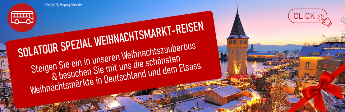 Header Solatour Gruppenreisen Weihnachtstouren 2025